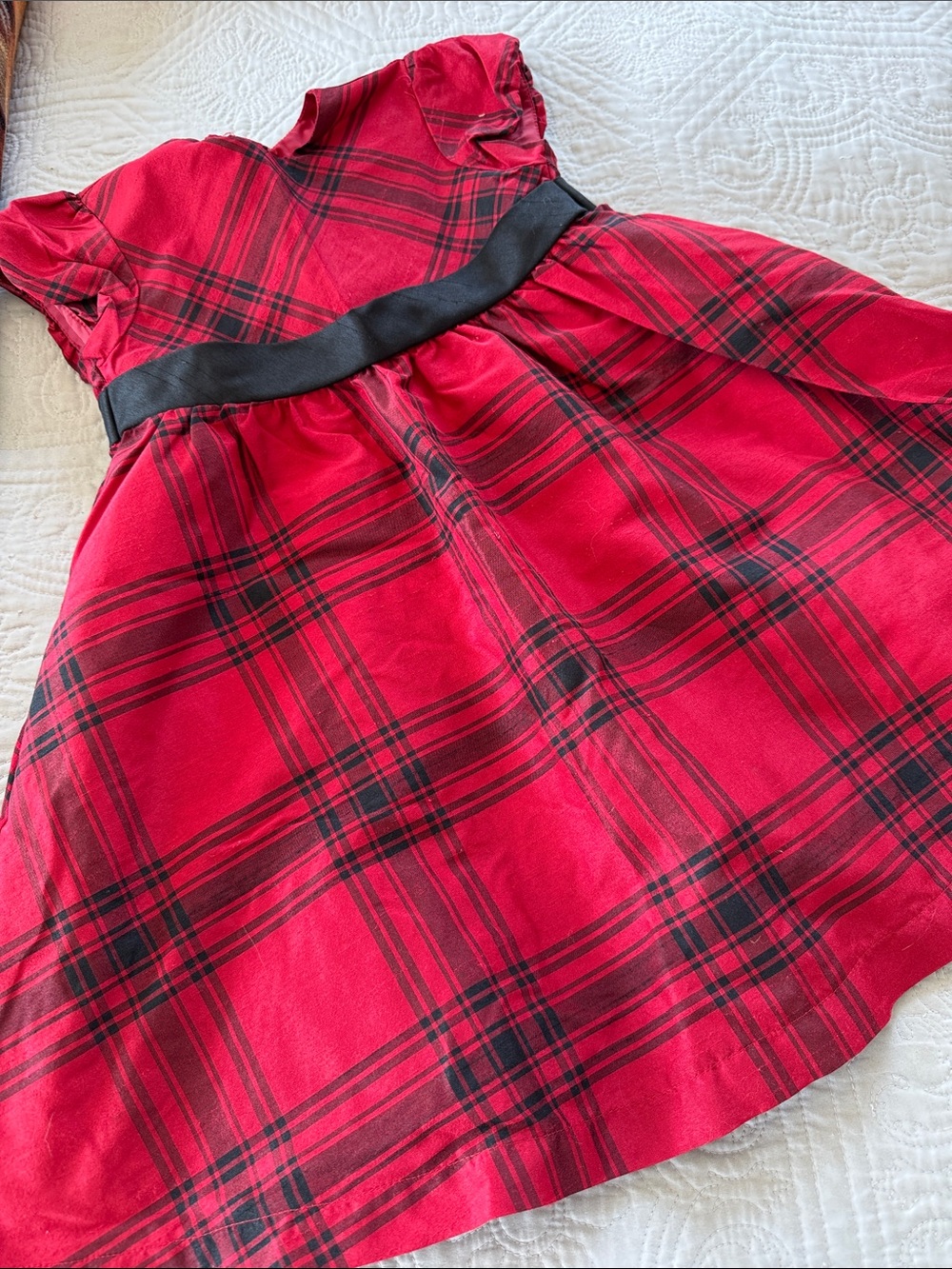 Crazy 8 Red and Black Plaid Holiday Dress